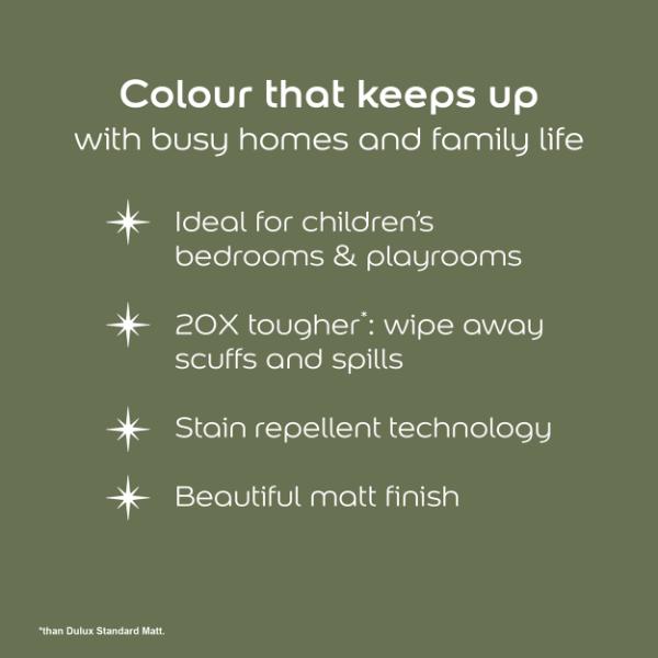 Dulux Easycare Washable &amp; Tough Disney Winnie the Pooh 100 Acre Green 1.25L