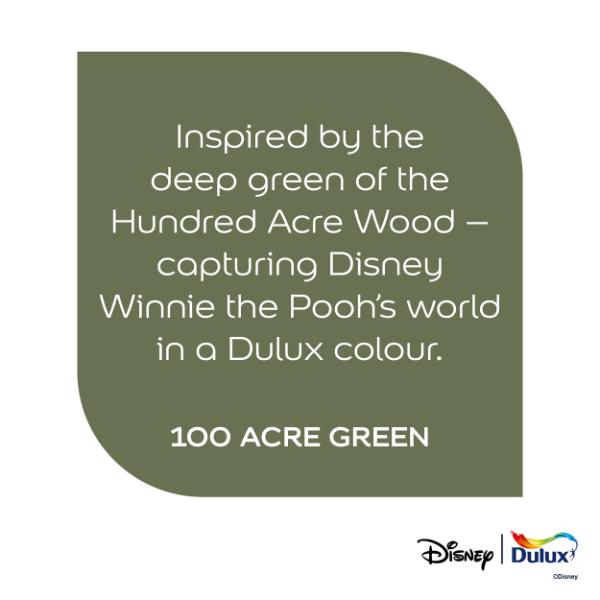 Dulux Easycare Washable &amp; Tough Disney Winnie the Pooh 100 Acre Green 1.25L