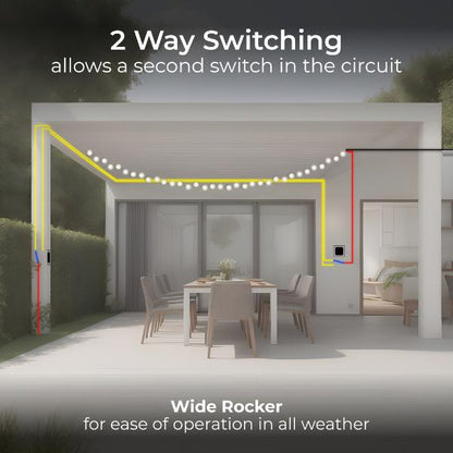 Nexus Storm IP66 Weatherproof Single Switch, 20Ax 2 Way
