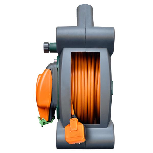 Double Socket 20M 13 Amp Performance Case Reel + Weatherproof Sockets