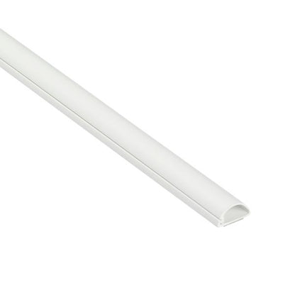 D-Line Trunking 20x10mm ½-round White 2M