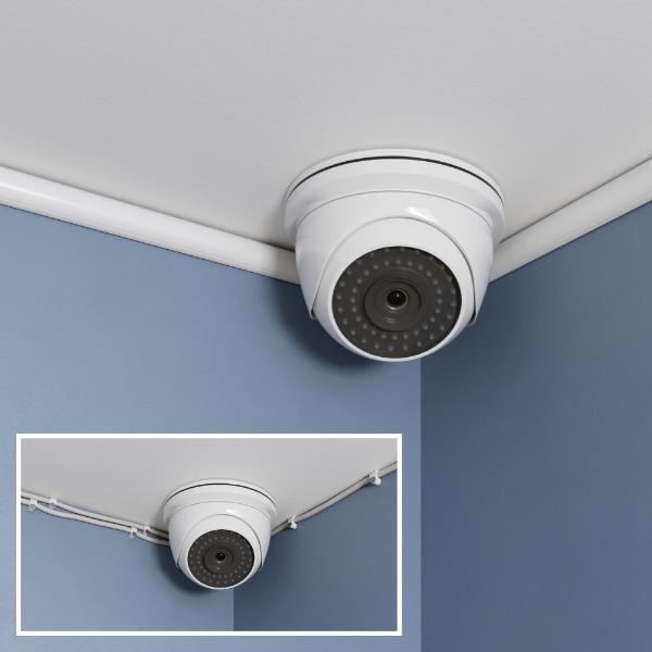 D-Line Trunking 20x10mm ½-round White 2M
