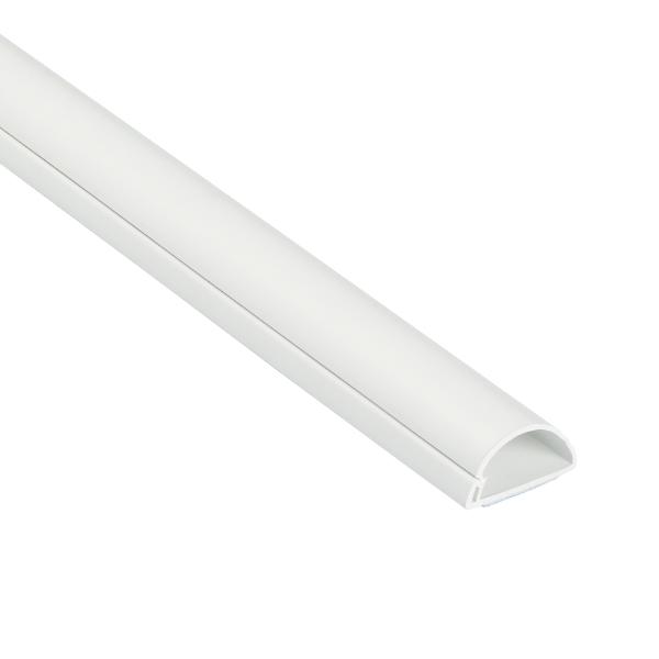 D-Line Trunking 30x15mm ½-round White 2M