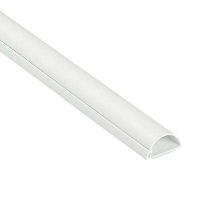 D-Line Trunking 30x15mm ½-round White 2M