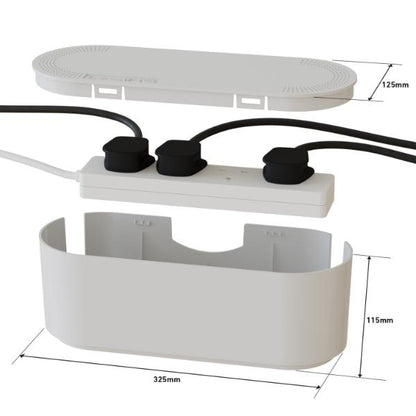 D-Line Cable Tidy Home Small White