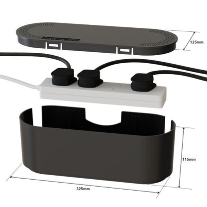 D-Line Cable Tidy Home Small Black
