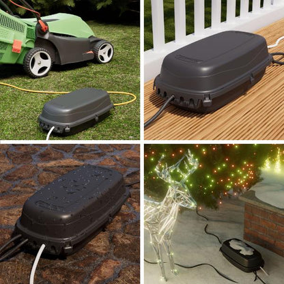 D-Line Outdoor Cable Management Box Black