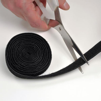 D-Line Cable Tidy Hook and Loop Band 20mm Black 1.2M