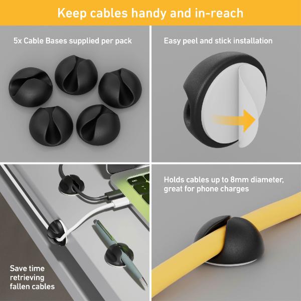 D-Line Cable Tidy Boxed Kit 15 Piece
