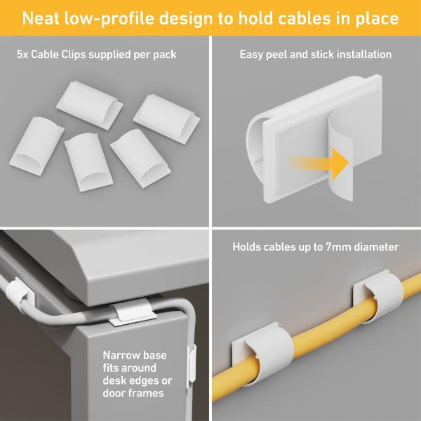 D-Line Cable Tidy Boxed Kit 15 Piece