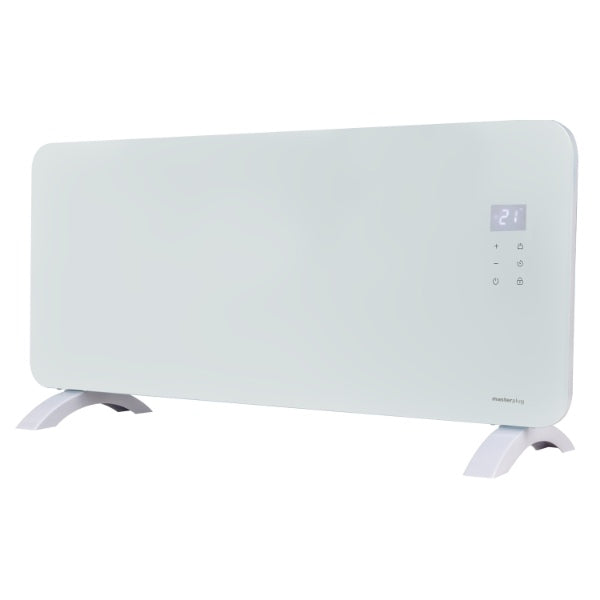 Masterplug Auraline Smartenergy Glass Panel Heater 2000W Arctic White