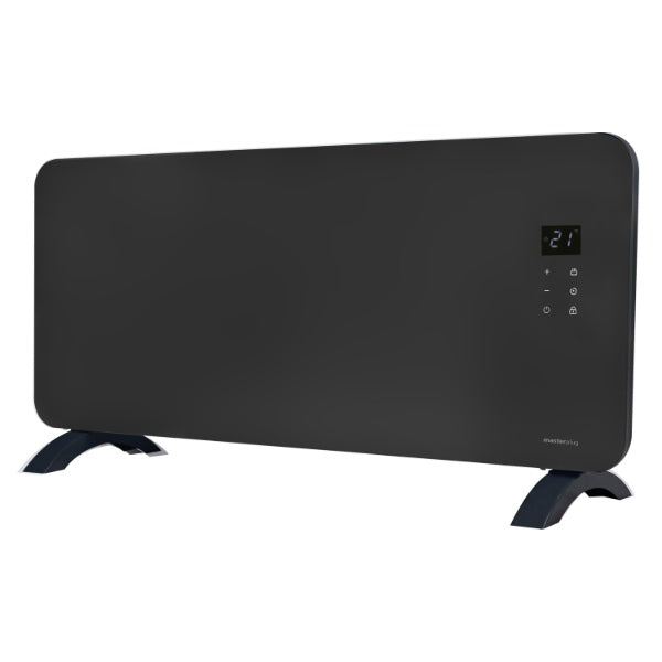 Masterplug Auraline Smartenergy Glass Panel Heater 2000W Slate Grey