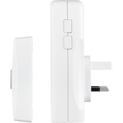 Masterplug Plug-In Door Chime with 30M Range