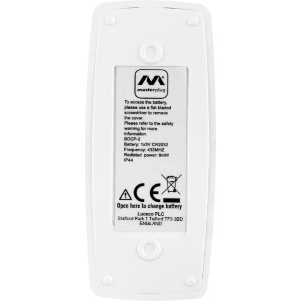 Masterplug Battery Powered Door Chime with 100M Range