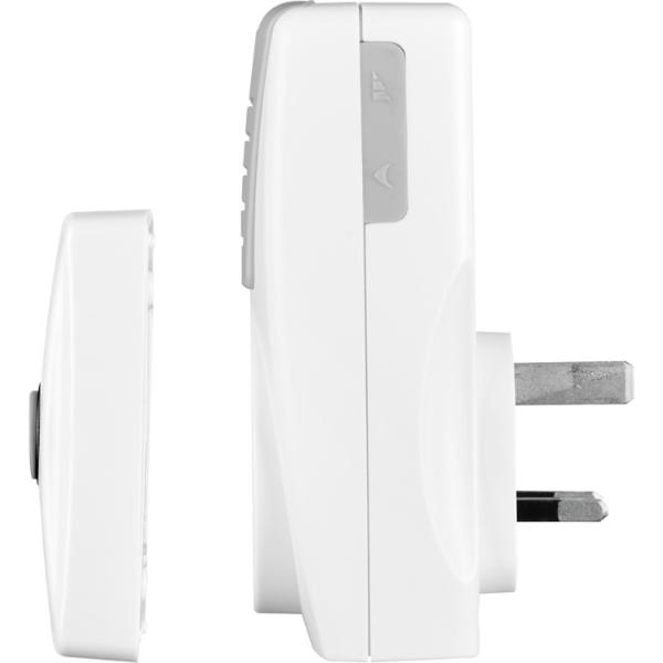 Masterplug Plug-Through Door Chime with 100M Range