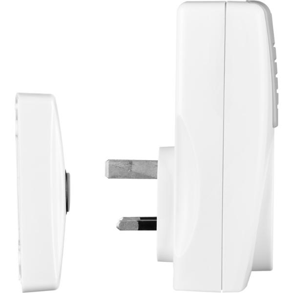 Masterplug Plug-Through Door Chime with 100M Range