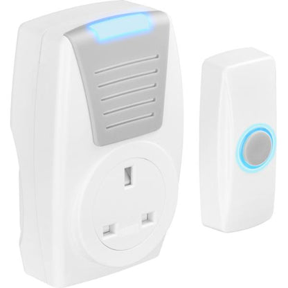 Masterplug Plug-Through Door Chime with 100M Range