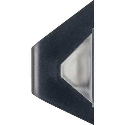 Luceco Prysm Solar Wall Light USB &amp; PIR Sensor, IP54, 6W, 600lm, Black