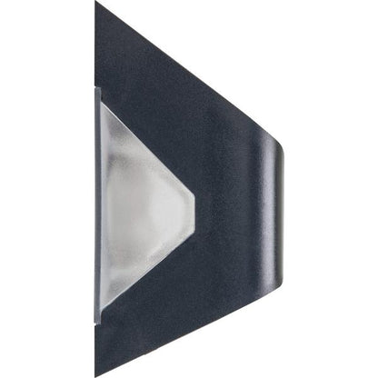 Luceco Prysm Solar Wall Light USB &amp; PIR Sensor, IP54, 6W, 600lm, Black