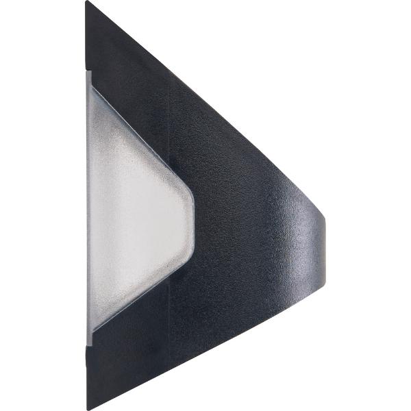 Luceco Prysm Solar Wall Light USB &amp; PIR Sensor, IP54, 3W, 300lm, Black