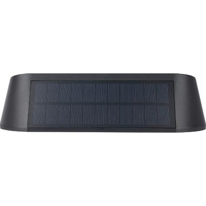 Luceco Carina Decorative Solar Bulkhead Light, IP54, 5W, 470lm, Black