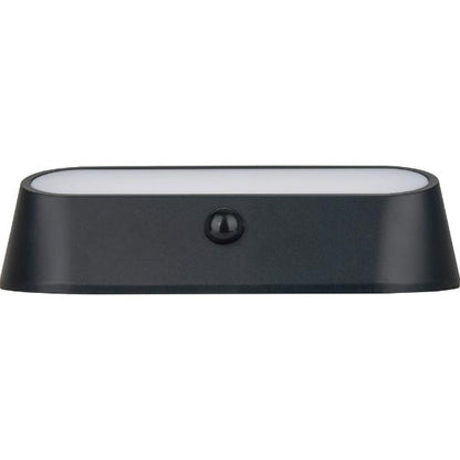 Luceco Carina Decorative Solar Bulkhead Light, IP54, 5W, 470lm, Black