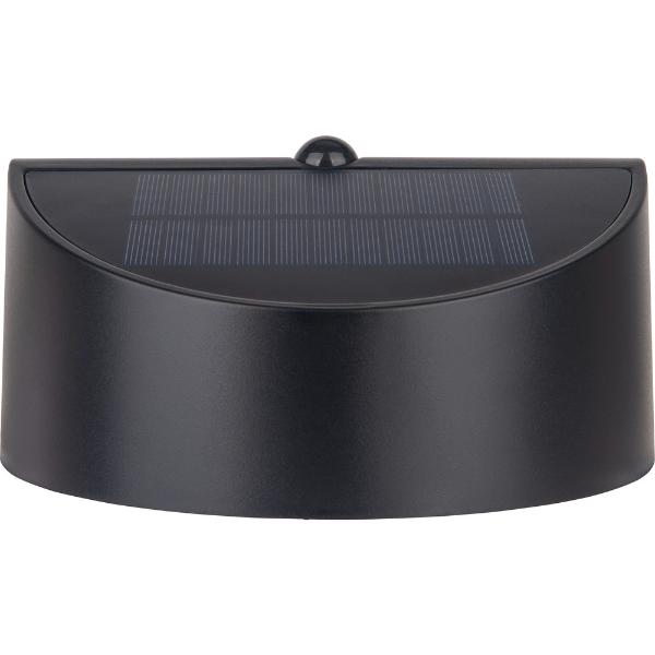 Luceco Carina Decorative Solar Bulkhead Light, IP54, 5W, 500lm, Black