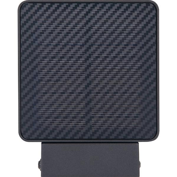 Luceco Filament Solar Wall Light Lantern &amp; PIR, IP54 220lm 3000K Black