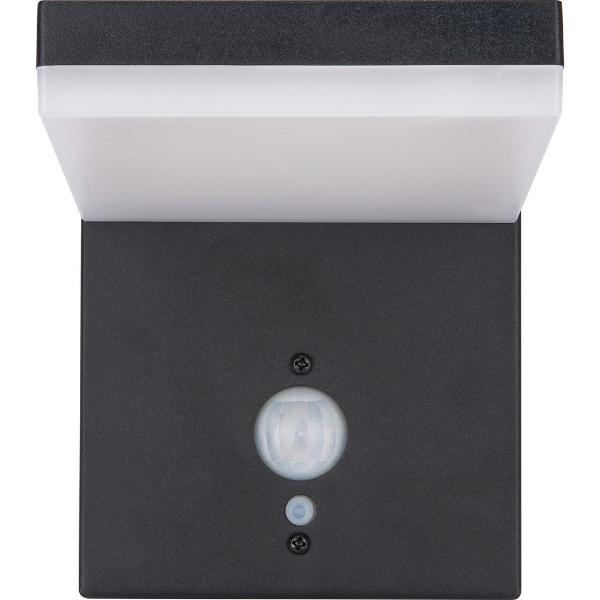 Luceco Aries Solar Wall Light &amp; PIR Motion Sensor, IP44, 600lm, 3000K