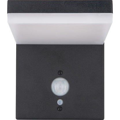 Luceco Aries Solar Wall Light &amp; PIR Motion Sensor, IP44, 600lm, 3000K