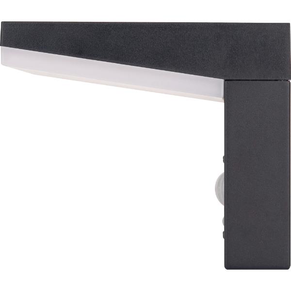 Luceco Aries Solar Wall Light &amp; PIR Motion Sensor, IP44, 600lm, 3000K