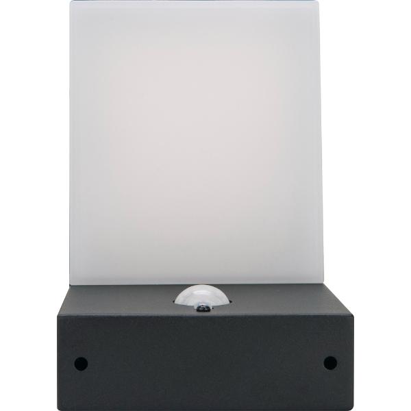 Luceco Aries Solar Wall Light &amp; PIR Motion Sensor, IP44, 600lm, 3000K