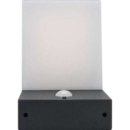 Luceco Aries Solar Wall Light &amp; PIR Motion Sensor, IP44, 600lm, 3000K