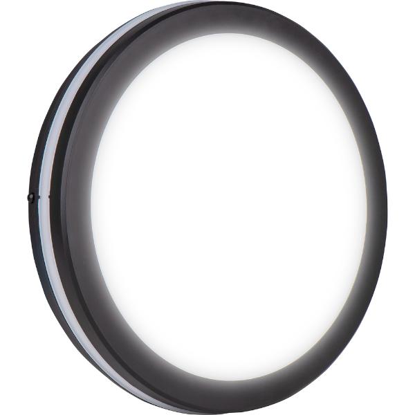 Luceco Circulus Bulkhead Light, Power &amp; Colour Change, IP65 24W 3000lm