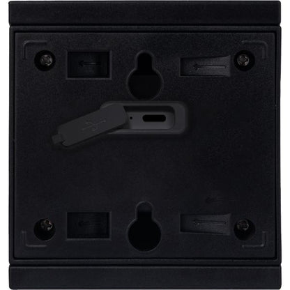 Luceco Rubix Solar Wall Light USB-C Port, PIR &amp; CCT, Adjustable, Black