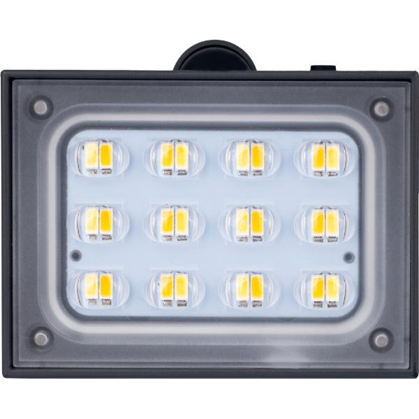 Luceco Rubix Solar Wall Light USB-C Port, PIR &amp; CCT, Adjustable, Grey