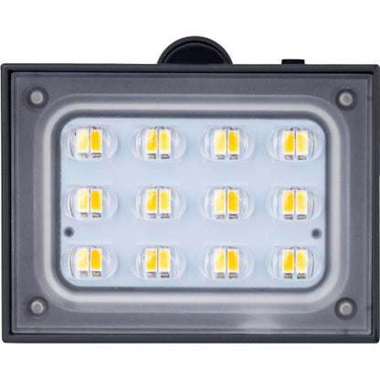Luceco Rubix Solar Wall Light USB-C Port, PIR &amp; CCT, Adjustable, Grey