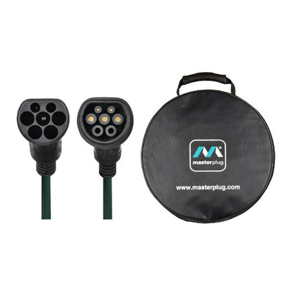 Masterplug Mode 3 Type 2 EV Charging Cable &amp; Case, Single Phase, 8m