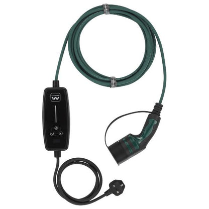 Masterplug EV Charging Cable, Mode 2, 8m, 3 Pin UK Plug to Type 2