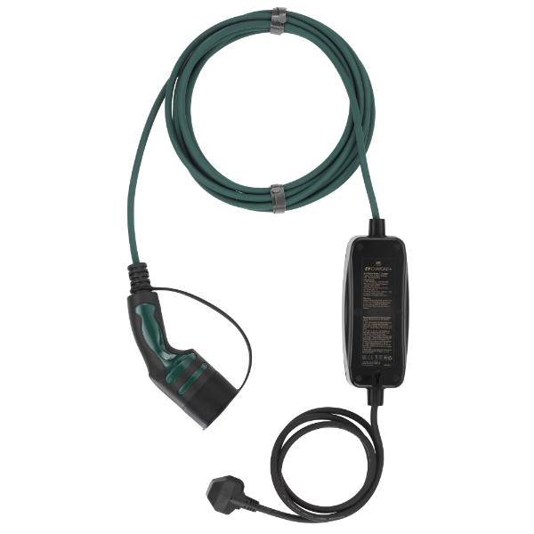 Masterplug EV Charging Cable, Mode 2, 8m, 3 Pin UK Plug to Type 2
