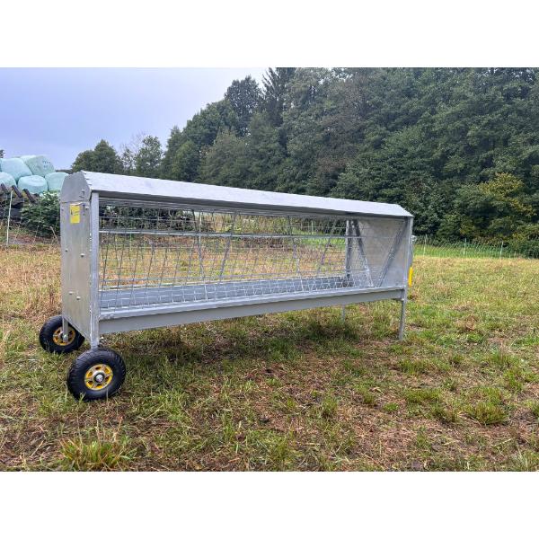 Wheeled Hay Racks Buffalo 6Ft Hay Racks on Wheels with Feeding Tray – Co-Op Superstores