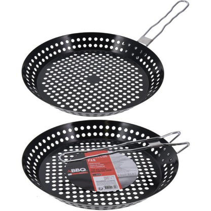 BBQ Non-stick Frying Pan with a Foldable Handle