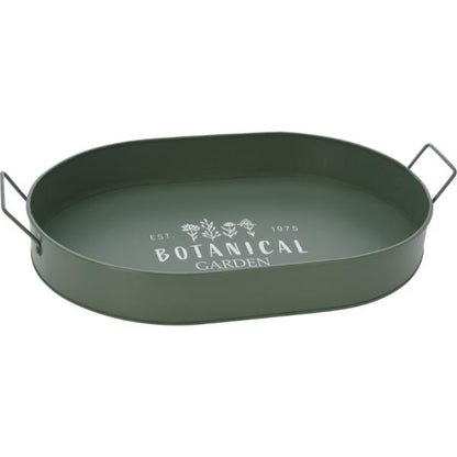 Green Garden Serving Tray Set Of 2 Green