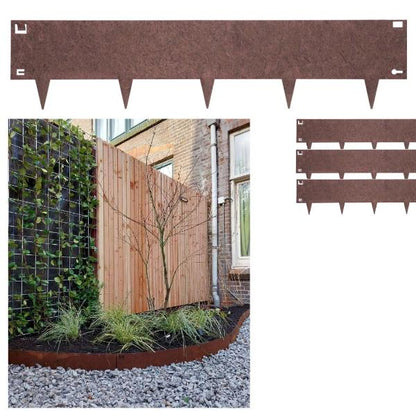 Easifix Metal Edging 160mm x 1060mm Corten Steel (4 Pack)