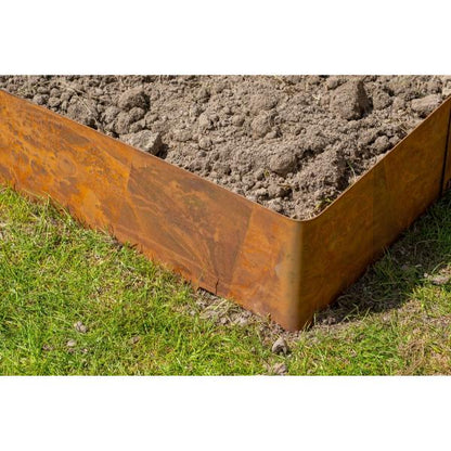 Easifix Metal Edging 160mm x 1060mm Corten Steel (4 Pack)