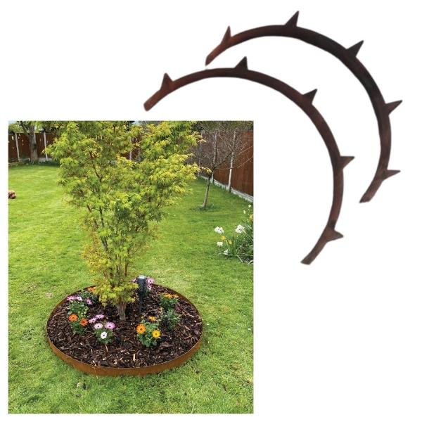 Easifix Metal Edging 160mm x 600 Circular Edging Corten Steel