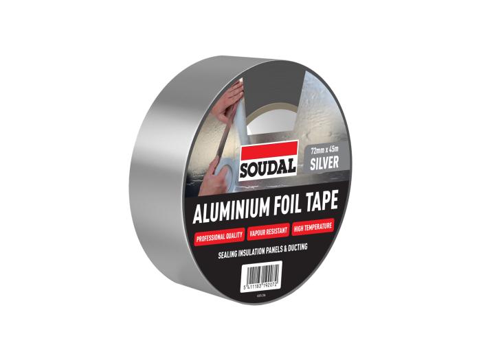 Soudal Aluminium Foil Tape 72mm x 45m Silver