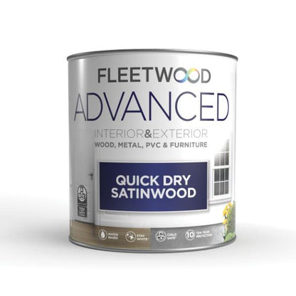 Fleetwood 750ml Advanced Quick Dry Satinwood  Merrion Teal