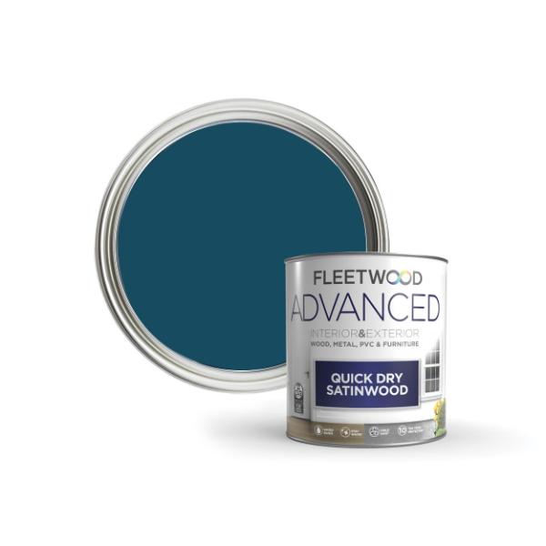 Fleetwood 750ml Advanced Quick Dry Satinwood  Merrion Teal