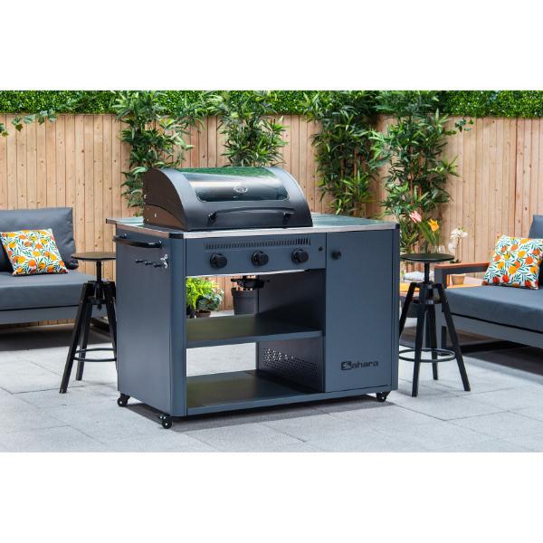 Sahara Arke 3 Burner Gas BBQ